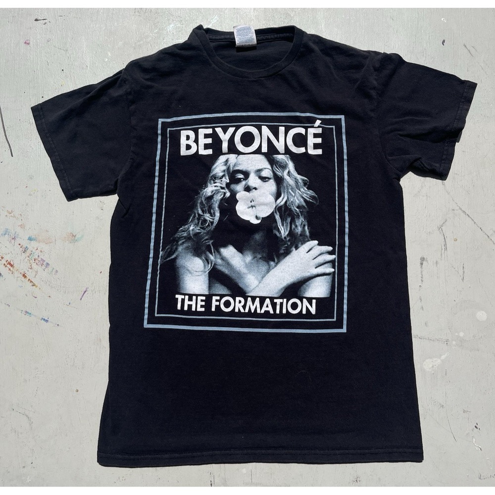 Women's Beyonce T-Shirt Black Formation Tour S R&B Singer Jay Z Y2K Queen B TX